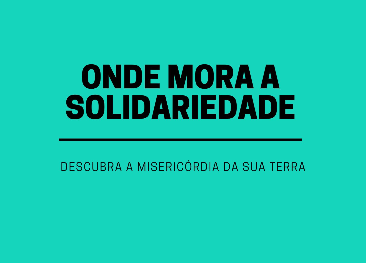 Onde mora a solidariedade