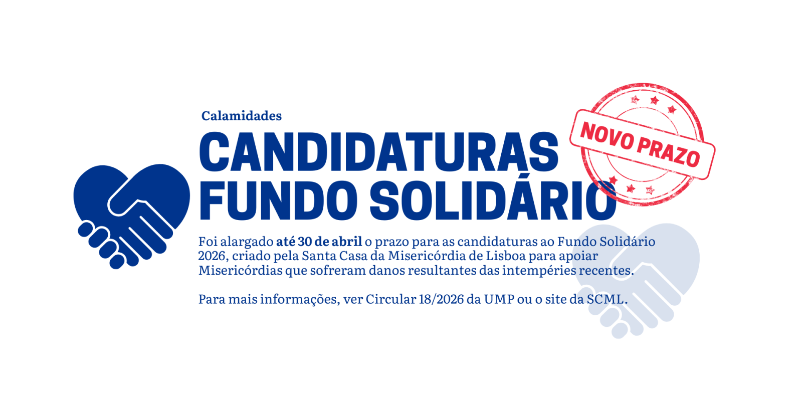 Fundo Solidário 2026 | Novo prazo