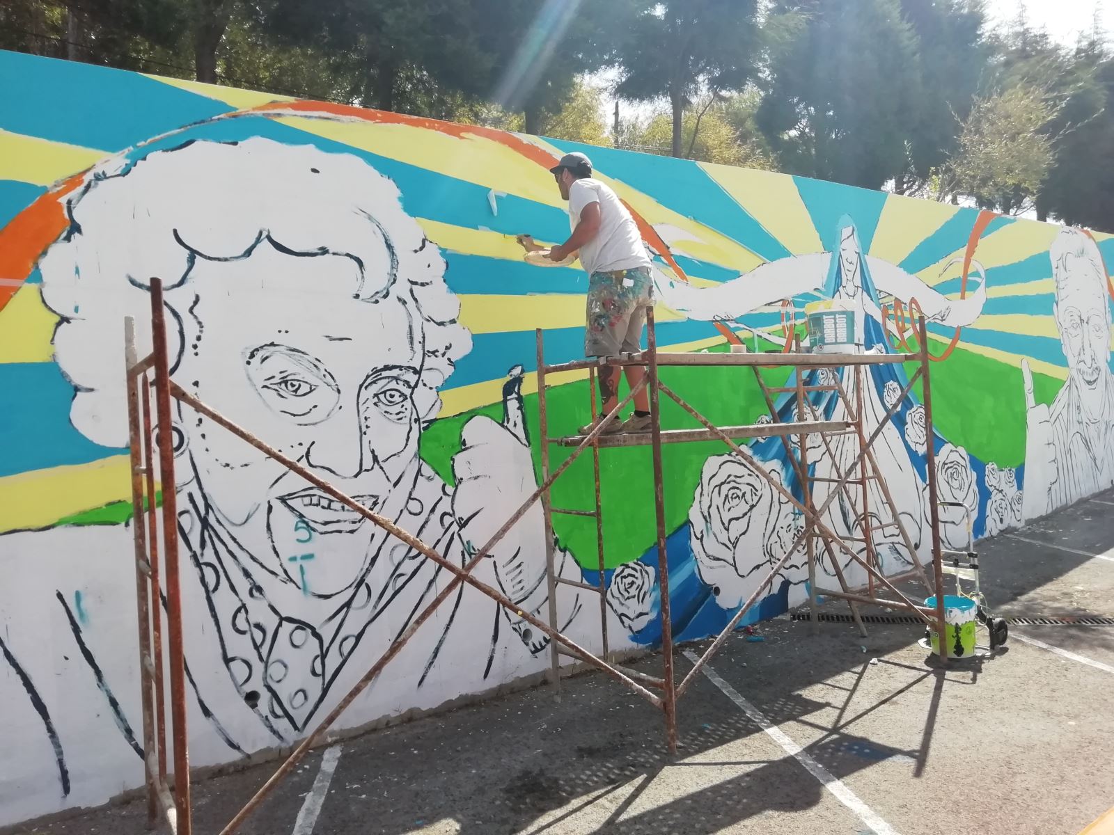 Sobral de Monte Agraço | Mural colorido e inspirado na missão 