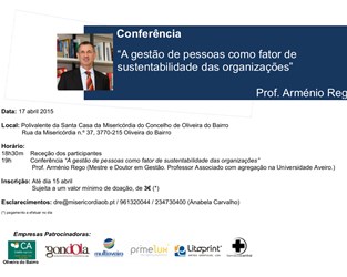 Oliveira do Bairro | Conferência sobre sustentabilidade das organizações